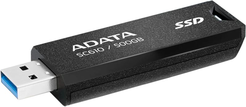 ADATA SC610 500GB Black/Red External SSD