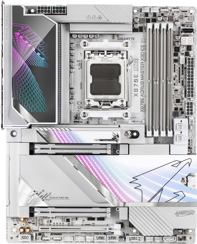 GIGABYTE X870E AORUS MASTER X3D ICE Motherboard