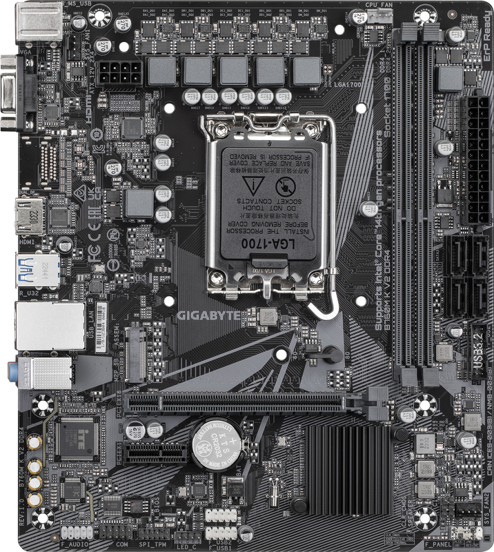 GIGABYTE B760M K V2 DDR4 Motherboard