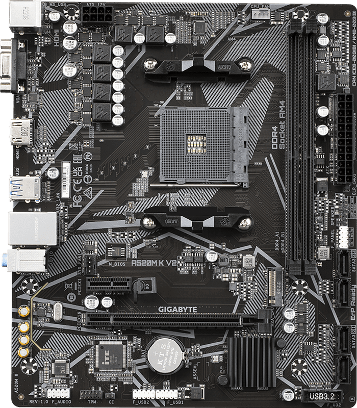 GIGABYTE A520M K V2 Motherboard