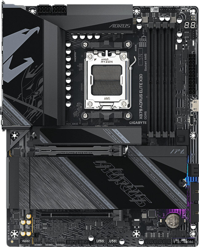 GIGABYTE X870 AORUS ELITE X3D Motherboard
