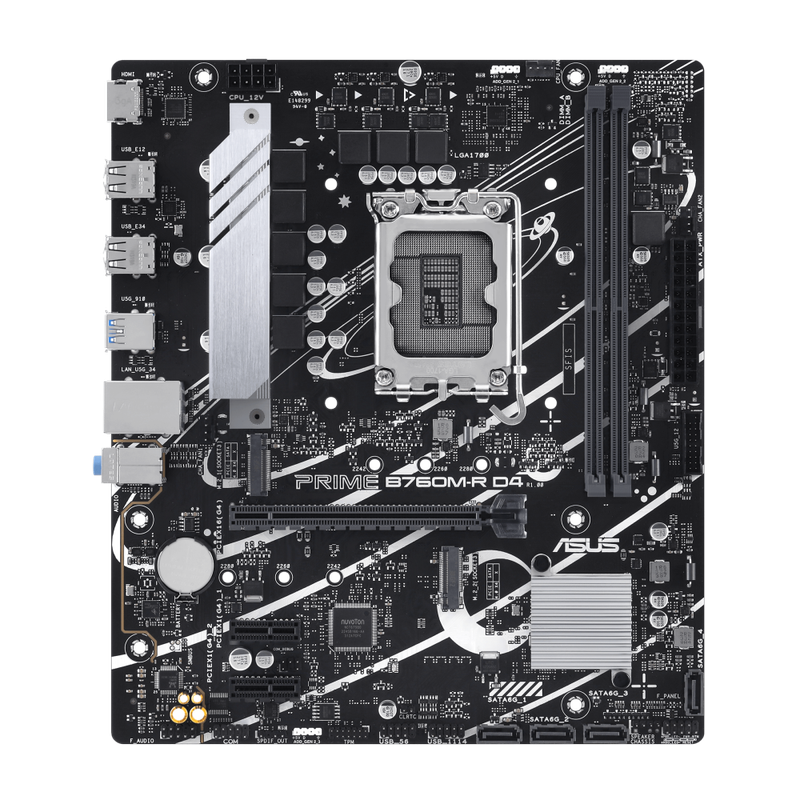 ASUS PRIME B760M-R D4 Motherboard